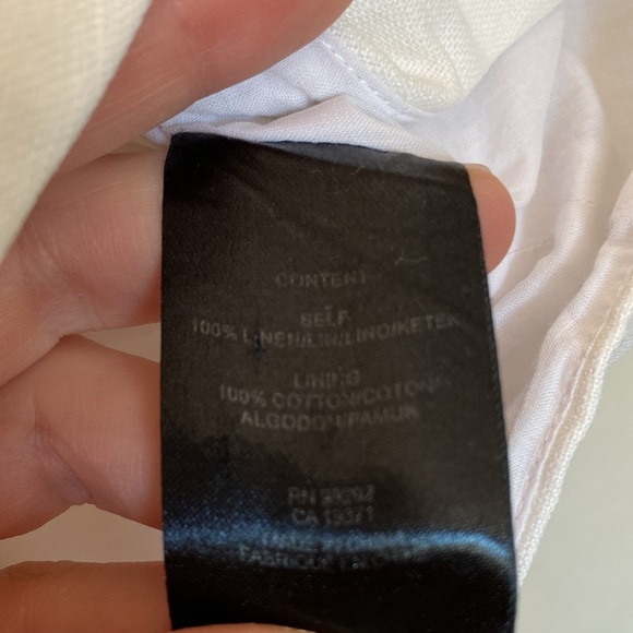 Tibi white eyelet tank blouse women’s 8 peplum zip back EUC - Picture 3 of 5